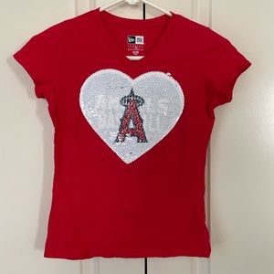 Girls Angels Baseball Tshirt size 10/12